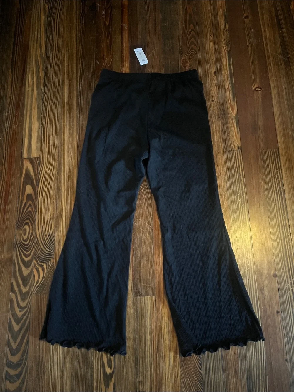 Old Navy Black Ribbed Flare Leggings for Kids